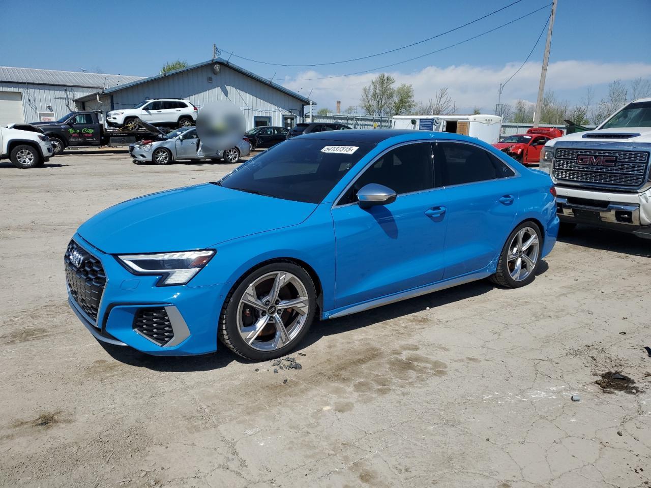 2023 Audi S3 Prestige, VIN WAUJ3DGY9PA035720 — Зад