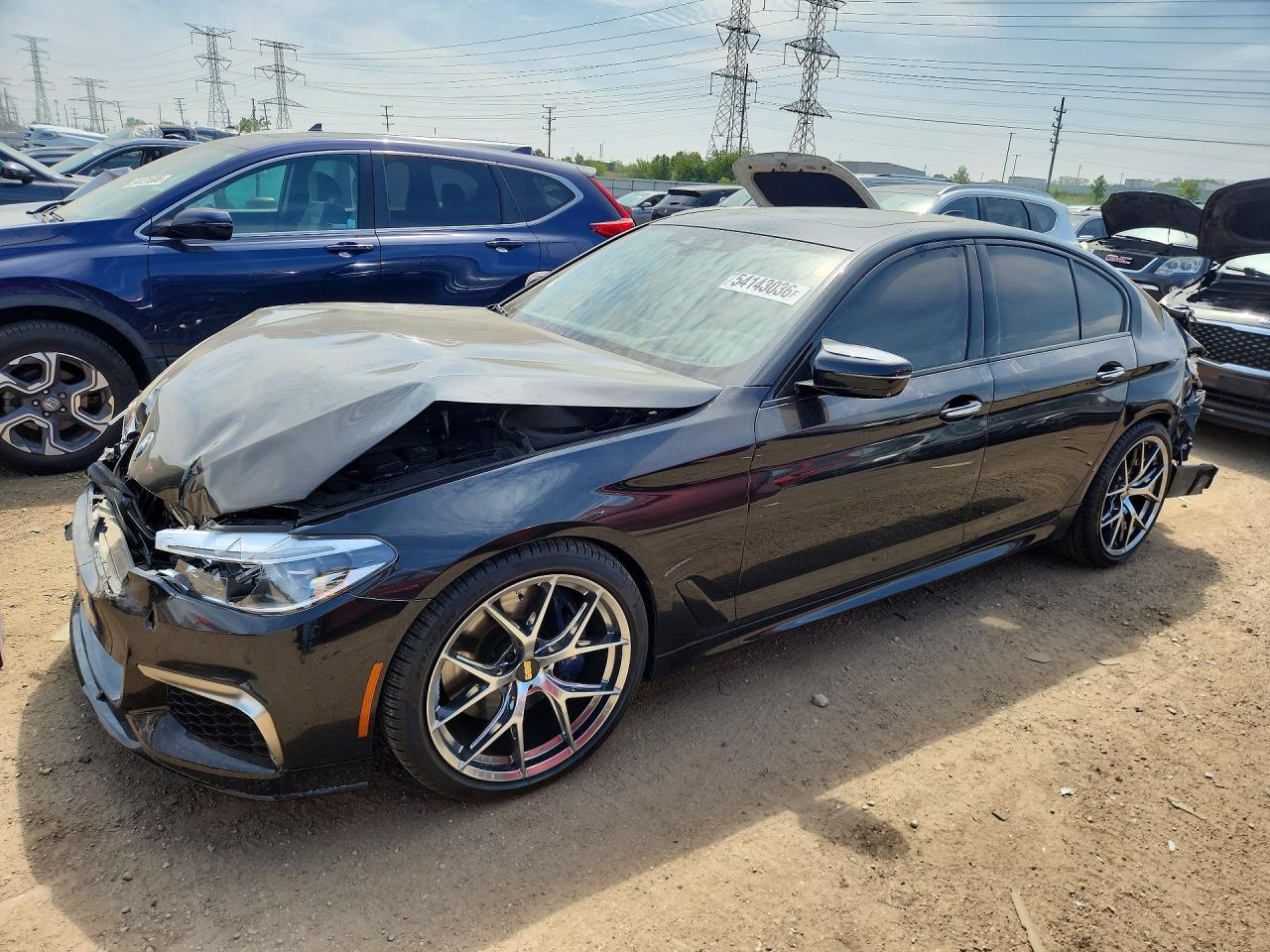 2018 BMW 5 Series M550i xDrive, VIN WBAJB9C58JB035446 — Front end