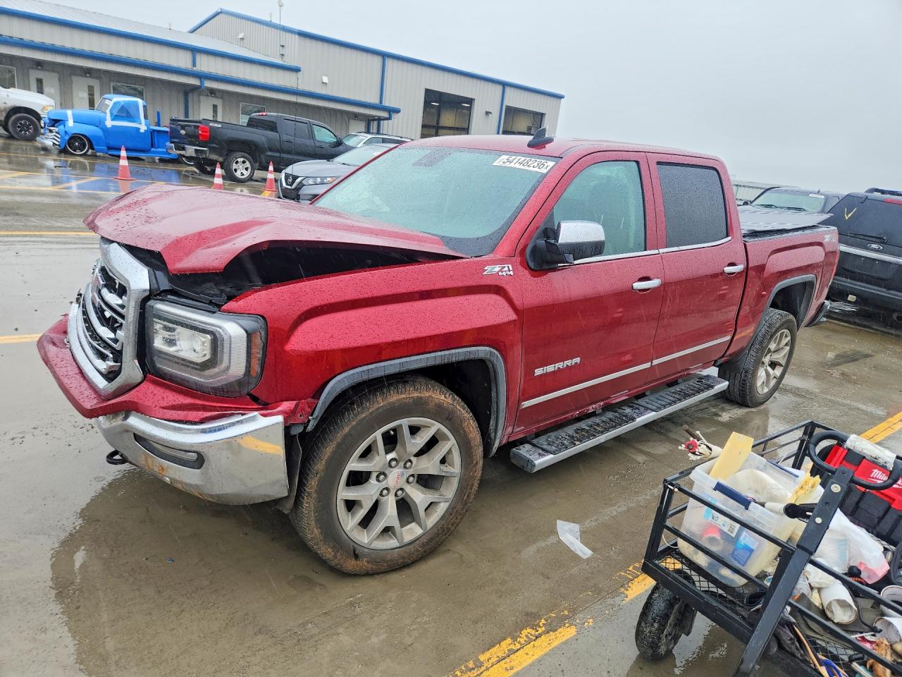 2018 GMC Sierra 1500 SLT, VIN 3GTU2NEC4JG340535 — Front end