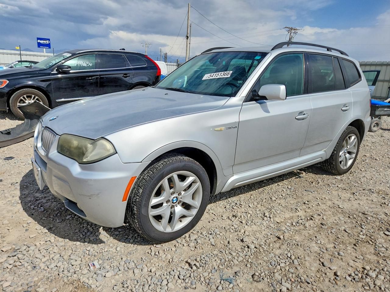 2007 BMW X3 3.0si, VIN WBXPC93437WF01776 — Перед
