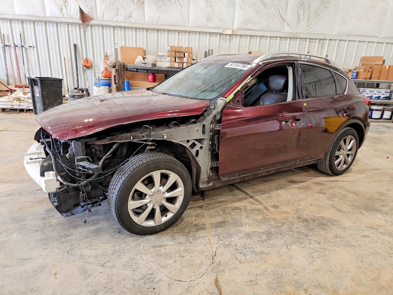 2013 Infiniti EX Journey, VIN JN1BJ0HRXDM480123 — Front end