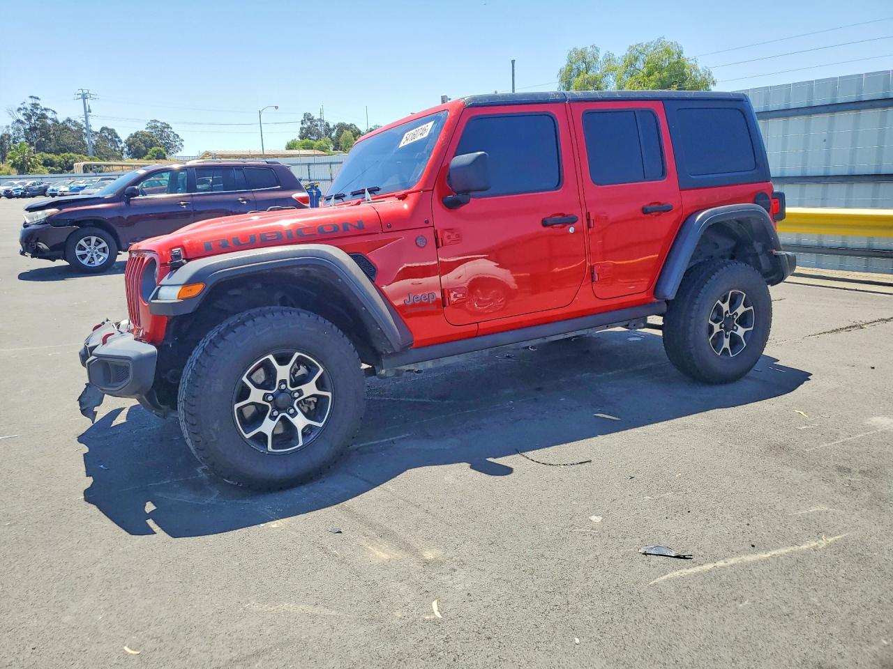 2022 Jeep Wrangler Unlimited Rubicon, VIN 1C4HJXFN5NW129576 — Front end