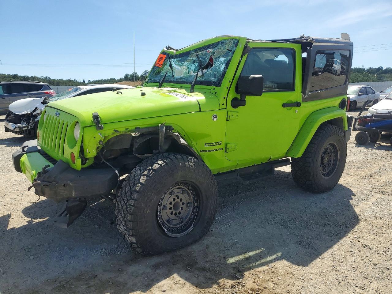 2012 Jeep Wrangler Sport, VIN 1C4AJWAG4CL235679 — Rollover