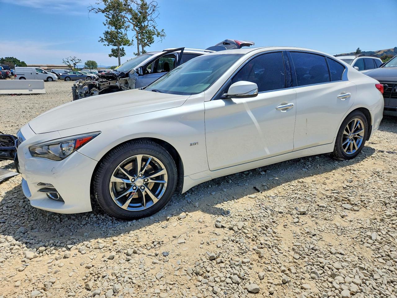 2017 Infiniti Q50 Signature Edition, VIN JN1EV7AP3HM741505 — Rear end