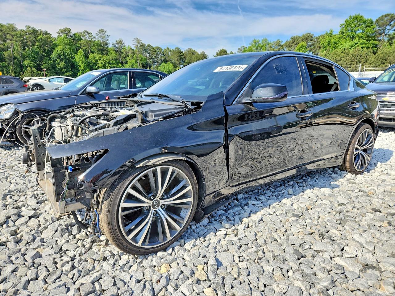 2019 Infiniti Q50 Signature Edition, VIN JN1EV7AR7KM553384 — Front end