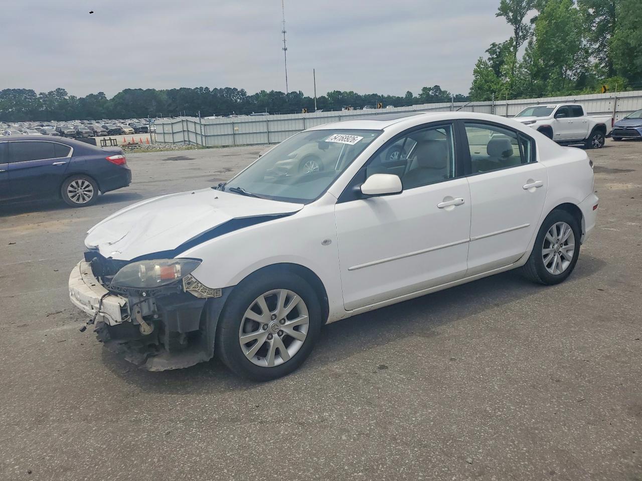 2007 Mazda 3 i Touring, VIN JM1BK32F171762294 — Front end