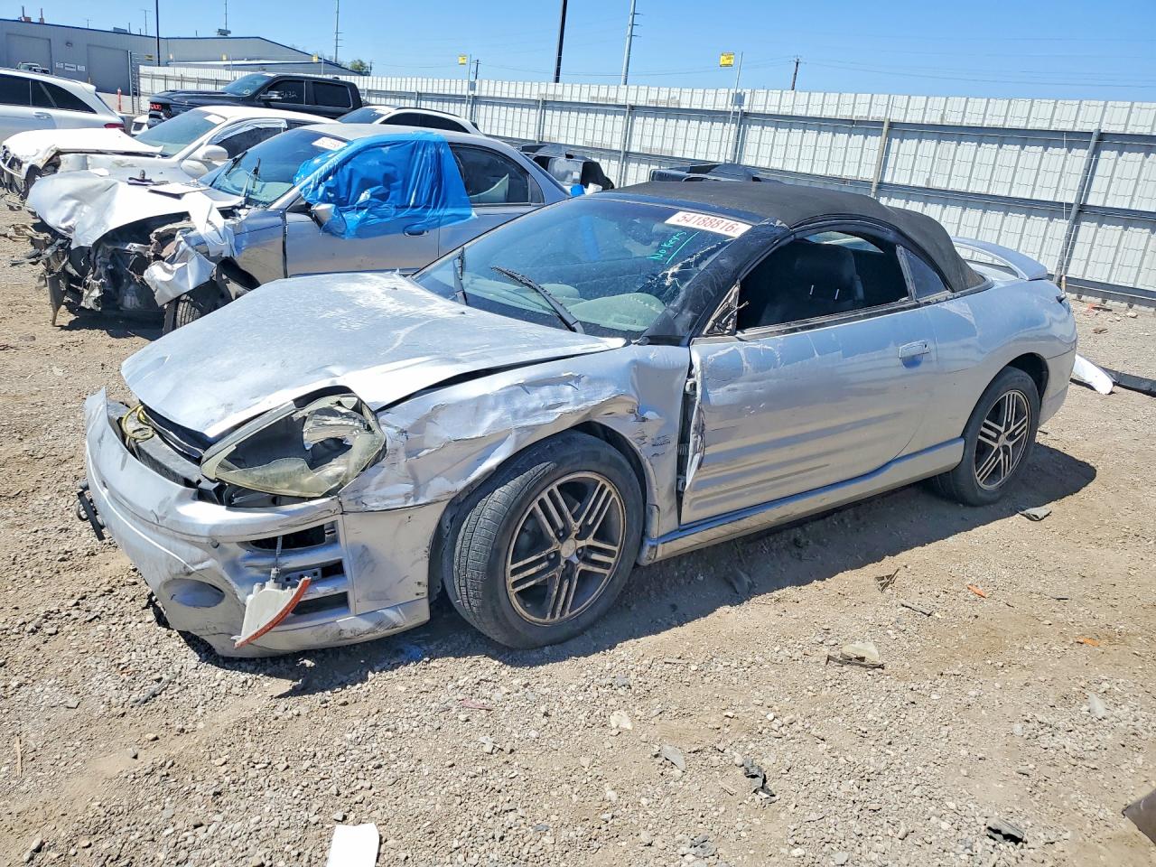 2003 Mitsubishi Eclipse GTS, VIN 4A3AE75H93E197090 — Front end
