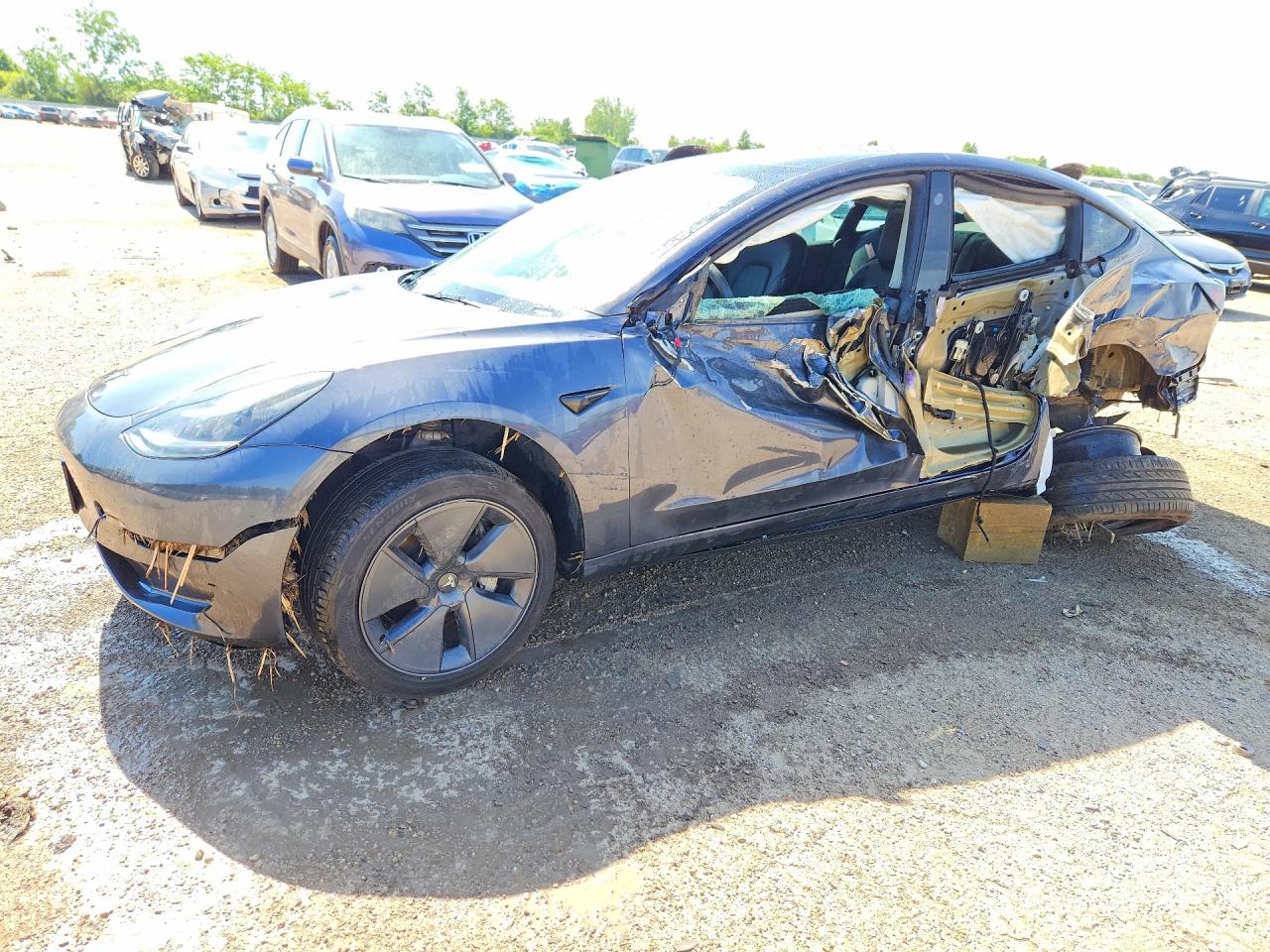 2023 Tesla Model 3, VIN 5YJ3E1EA6PF398400 — Бок