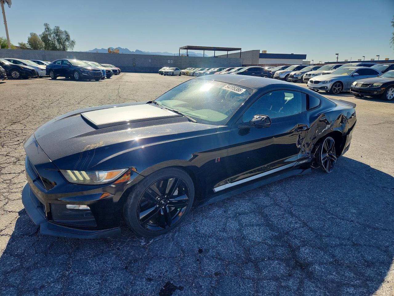 2015 Ford Mustang EcoBoost Premium, VIN 1FA6P8TH5F5356628 — Rear end
