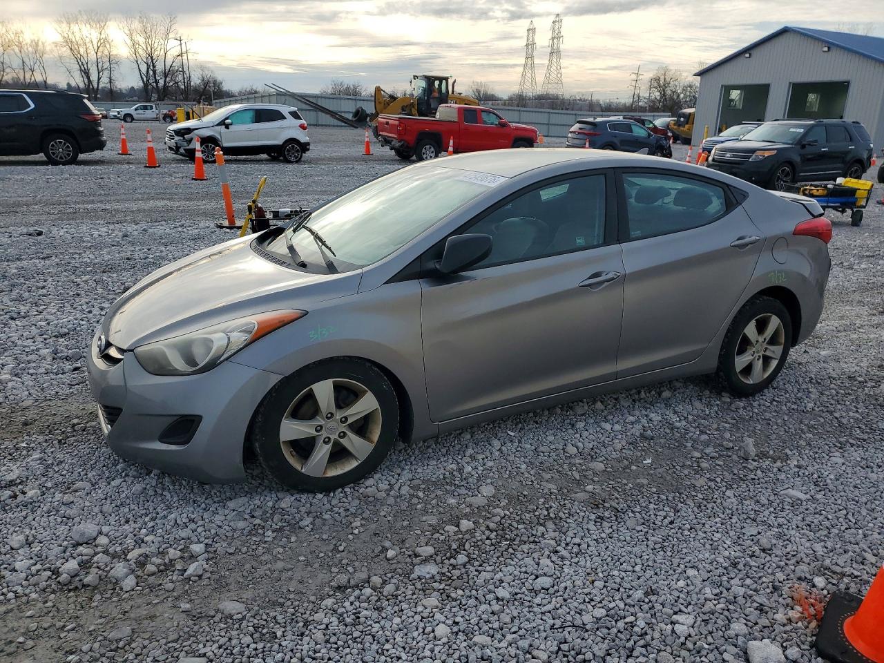 2011 Hyundai Elantra Limited, VIN KMHDH4AE6BU106018 — Rear end