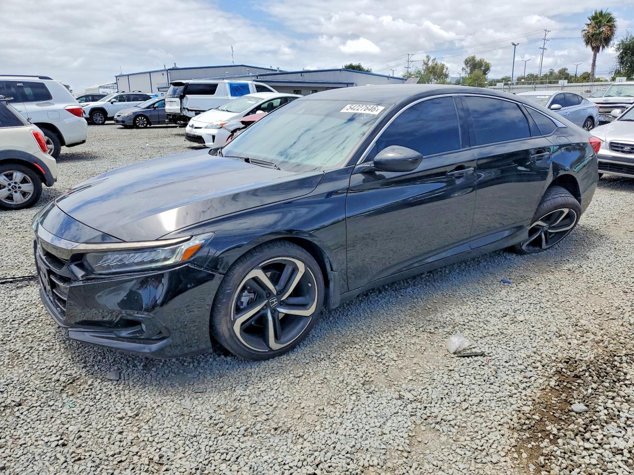 2022 Honda Accord Sport, VIN 1HGCV1F3XNA085809 — Rear end