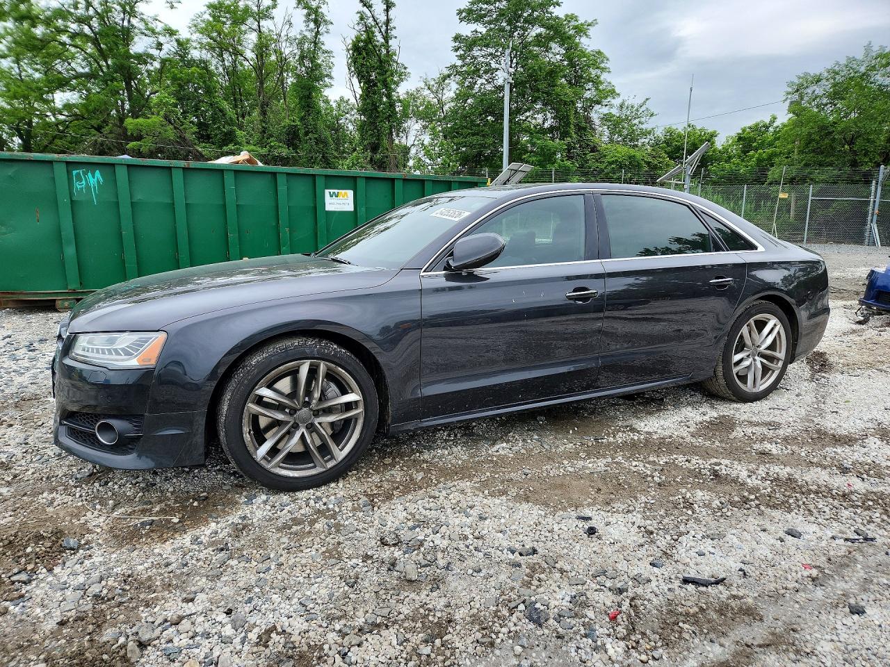 2016 Audi A8 Sport, VIN WAU43AFD6GN010115 — Side