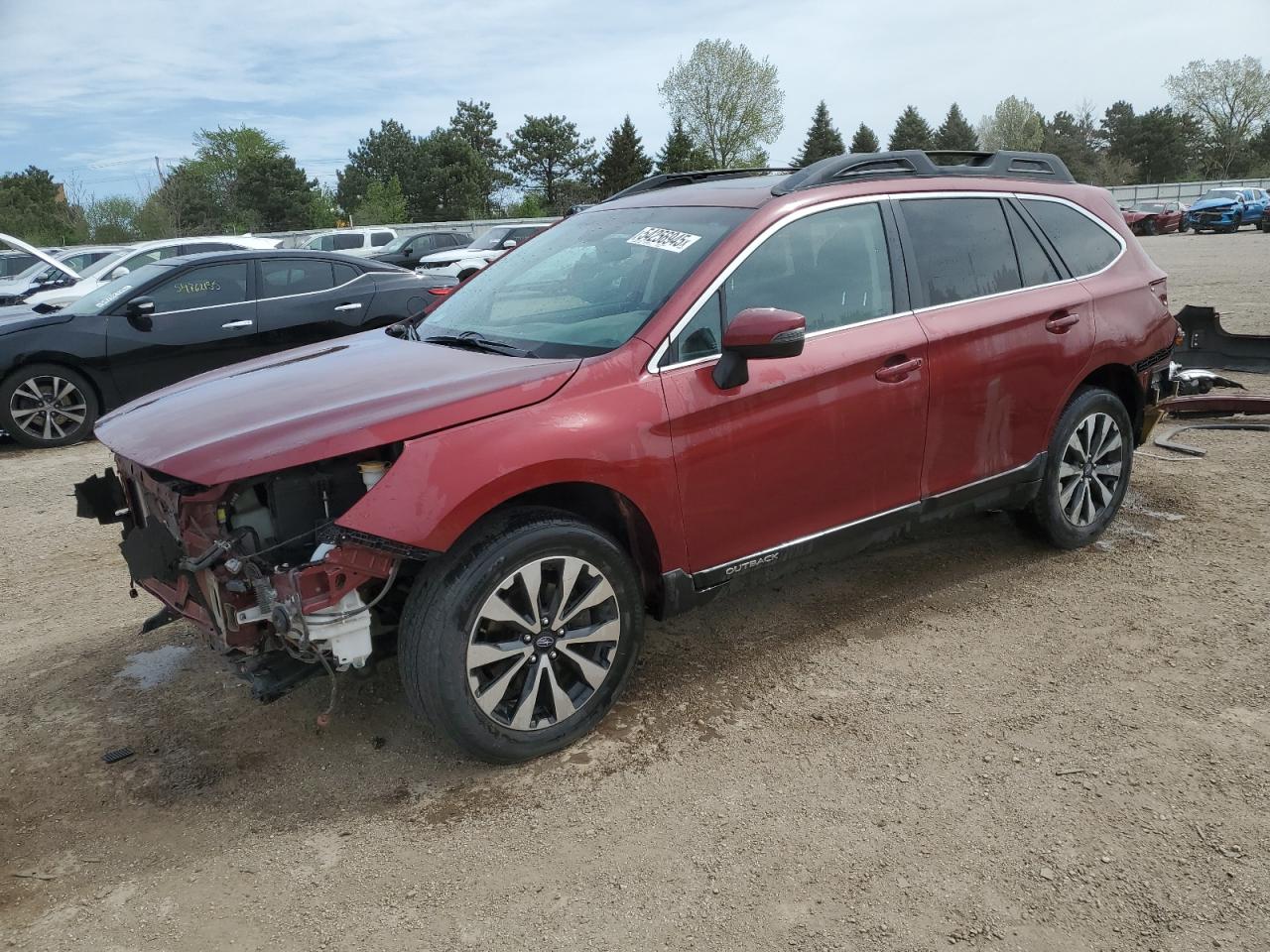 2016 Subaru Outback Limited, VIN 4S4BSBNC0G3298149 — Front end