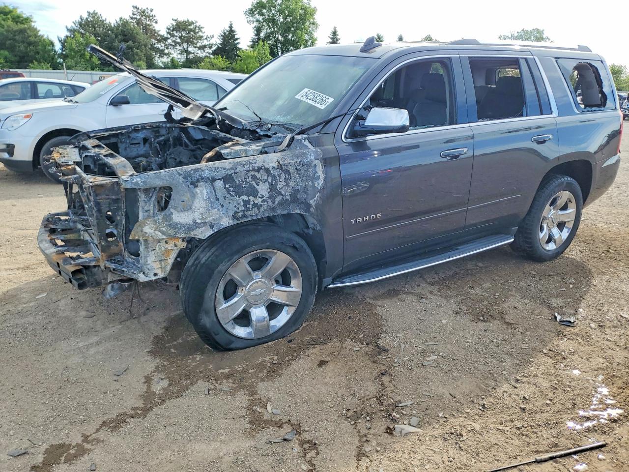 2017 Chevrolet Tahoe Premier, VIN 1GNSKCKC3HR238516 — Engine fire