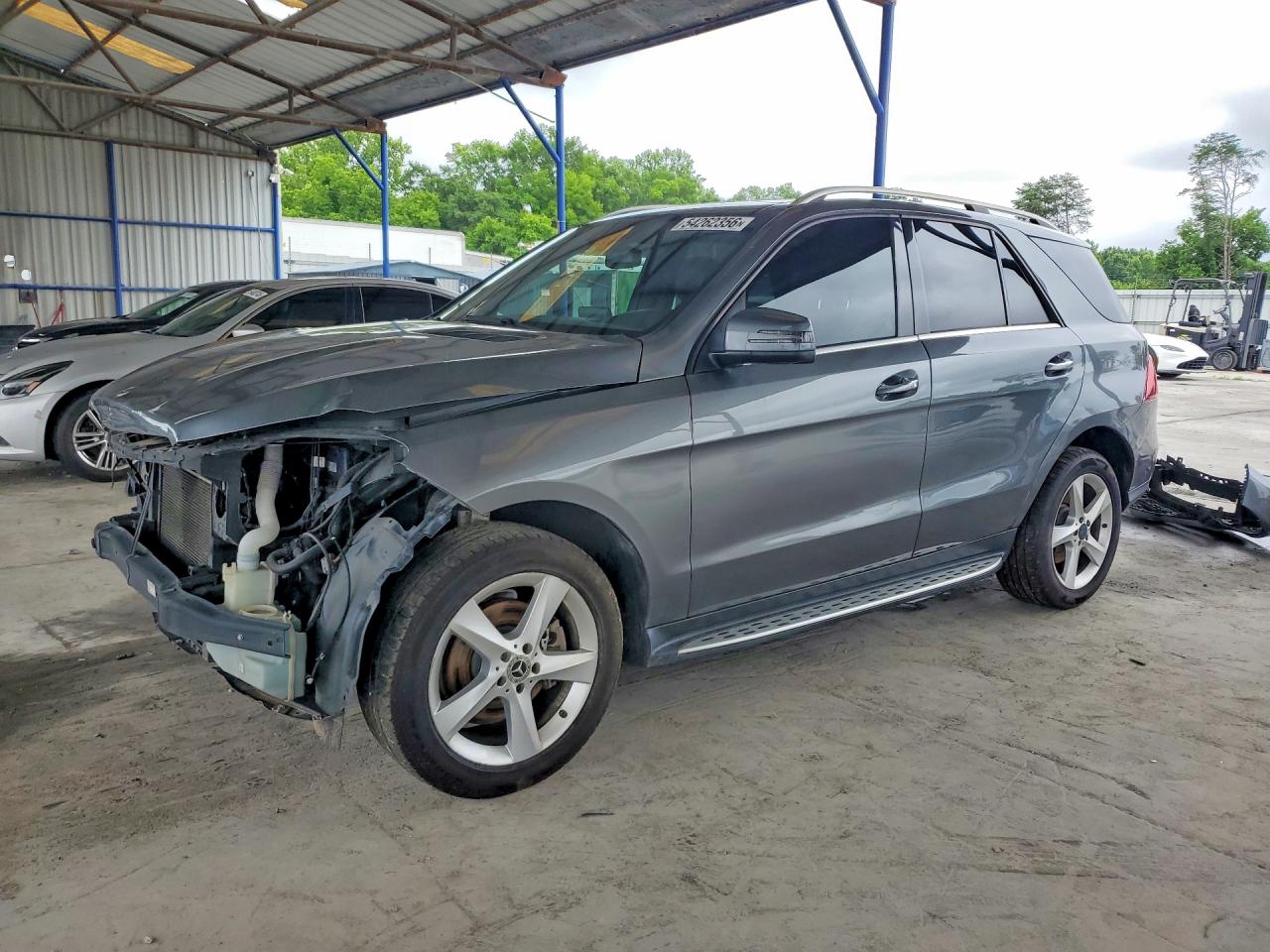 2018 Mercedes-Benz GLE 350, VIN 4JGDA5JB7JB002860 — Front end