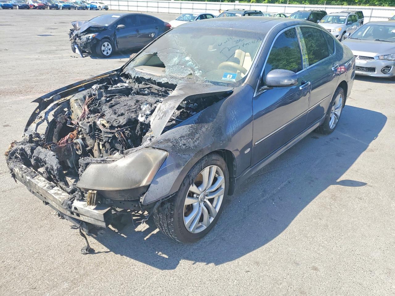 2008 Infiniti M, VIN JNKAY01F58M653555 — Burn