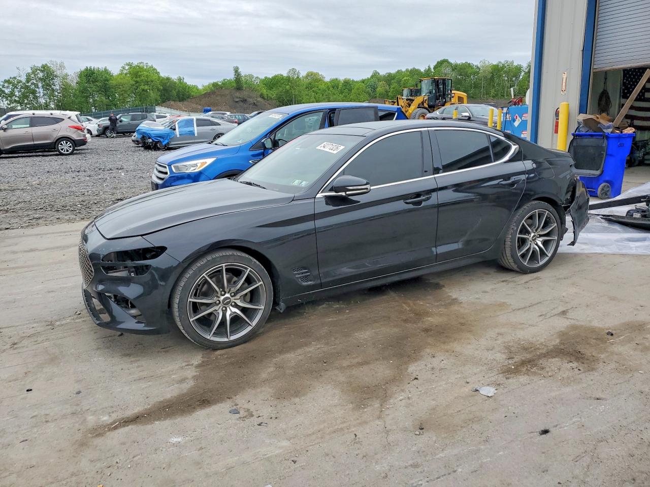 2022 Genesis G70 2.0T, VIN KMTG34TA3NU091154 — Front end