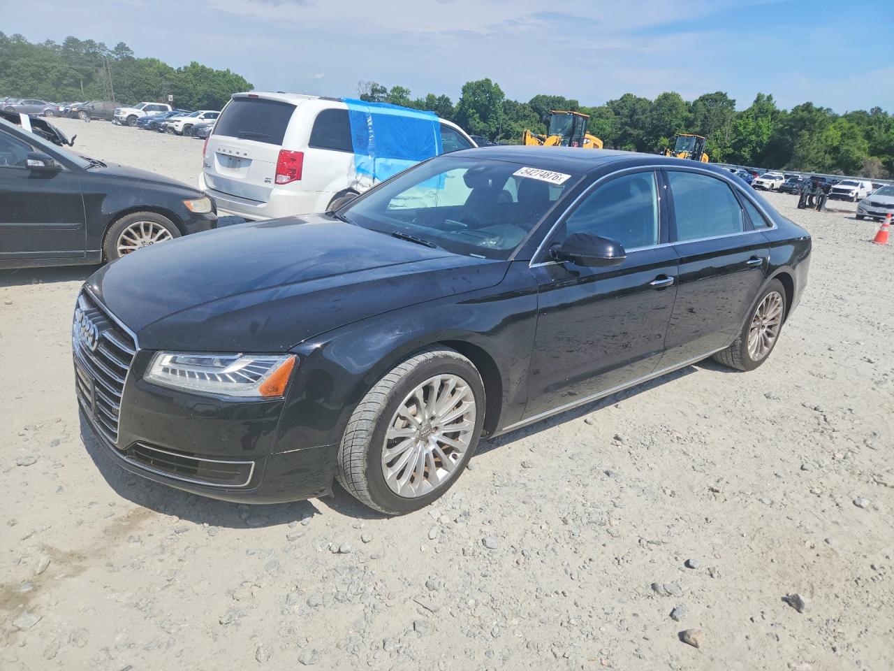 2015 Audi A8 3.0T, VIN WAU3GAFD6FN015829 — Side