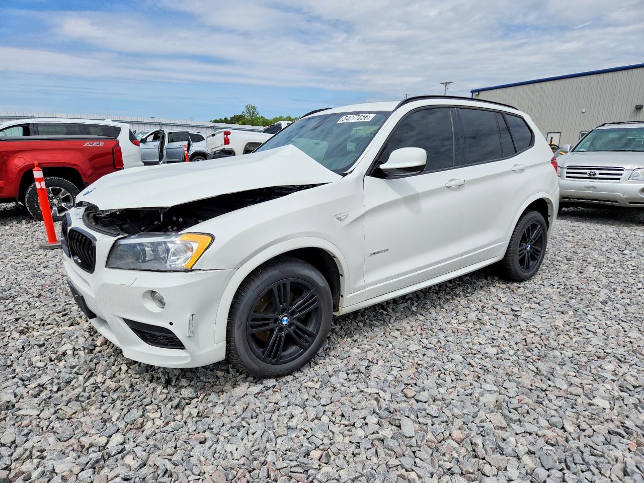 2012 BMW X3 28i, VIN 5UXWX5C55CL725346 — Перед
