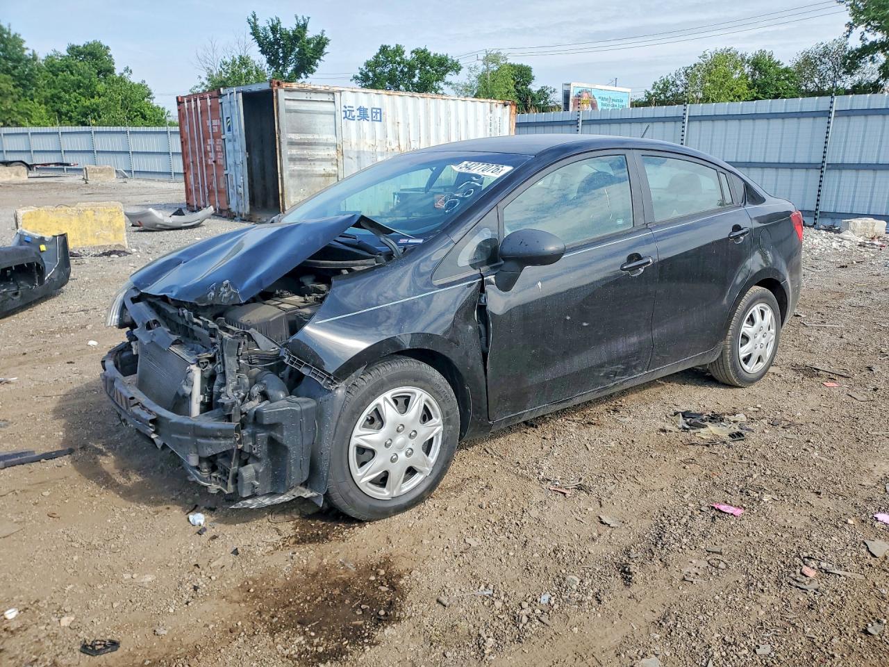2013 Kia Rio EX, VIN KNADN4A30D6128922 — Front end