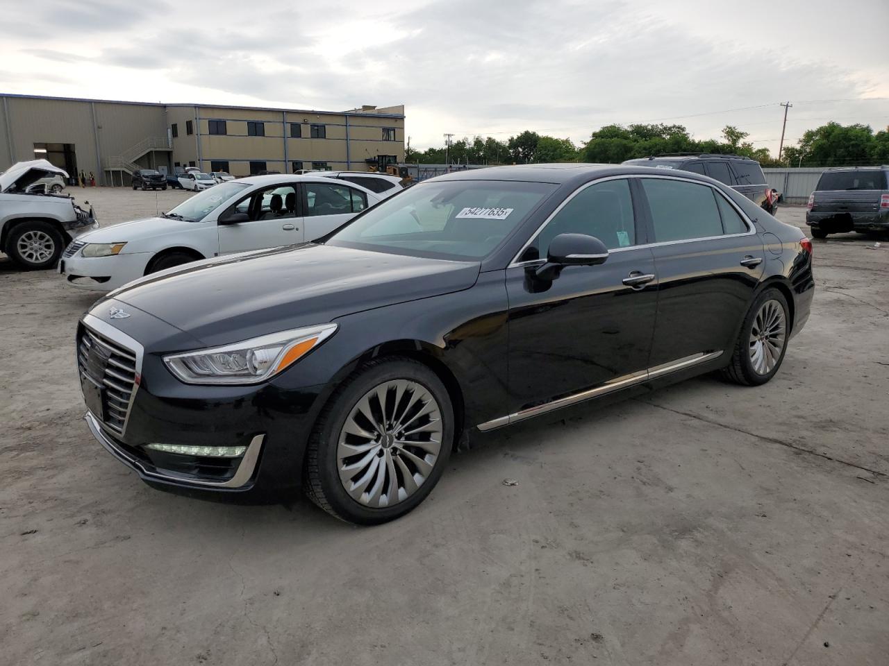 2019 Genesis G90 Ultimate, VIN KMTF54JH3KU059175 — Hail