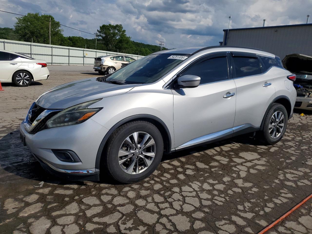 2018 Nissan Murano S, VIN 5N1AZ2MG7JN117605 — Front end