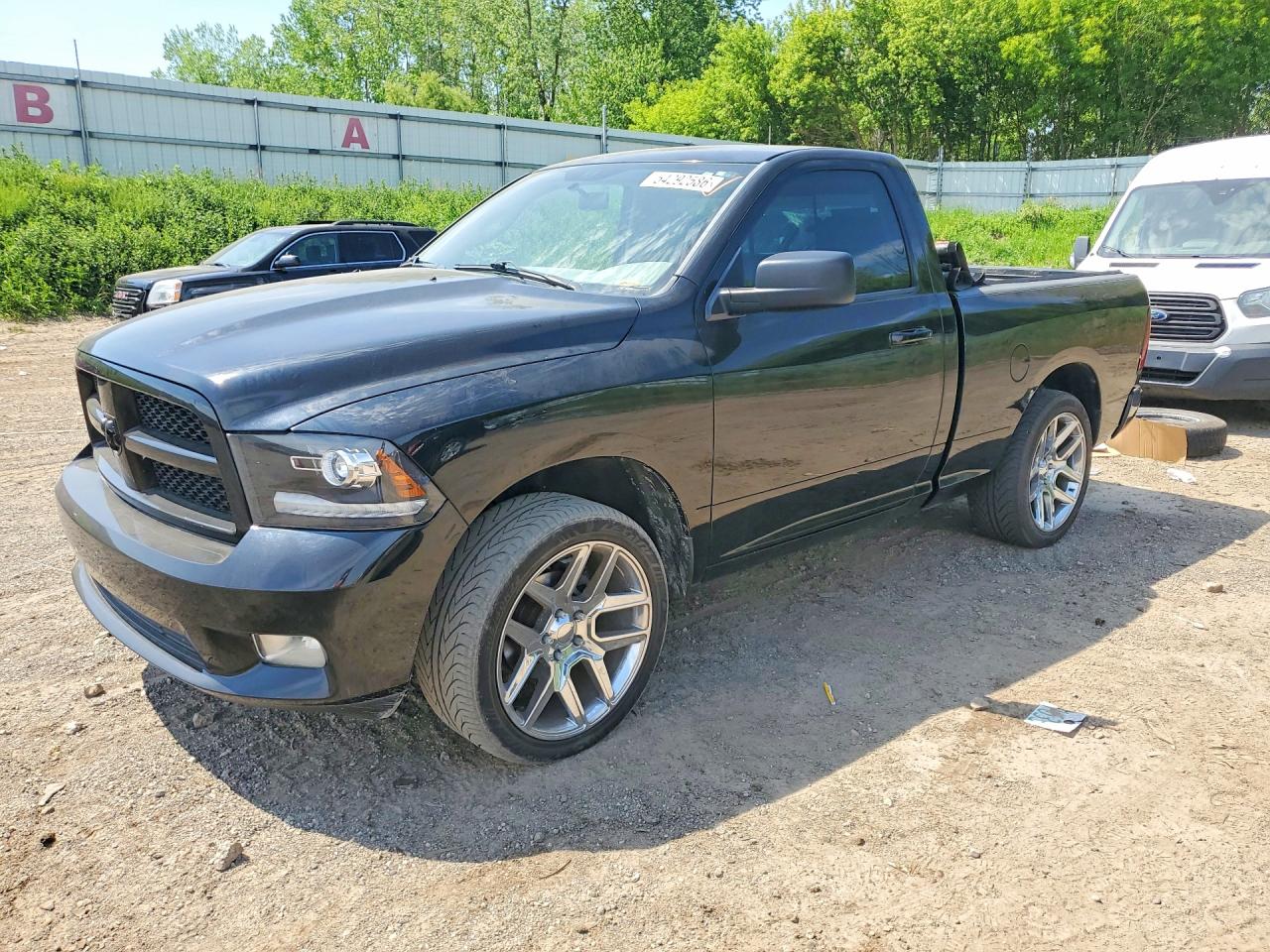 2012 Ram 1500 Express, VIN 3C6JD6AT1CG141462 — Вандализм