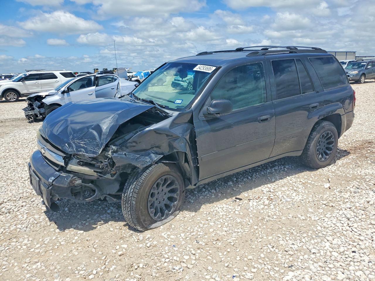 2007 Chevrolet TrailBlazer LS, VIN 1GNDS13S372244455 — Front end