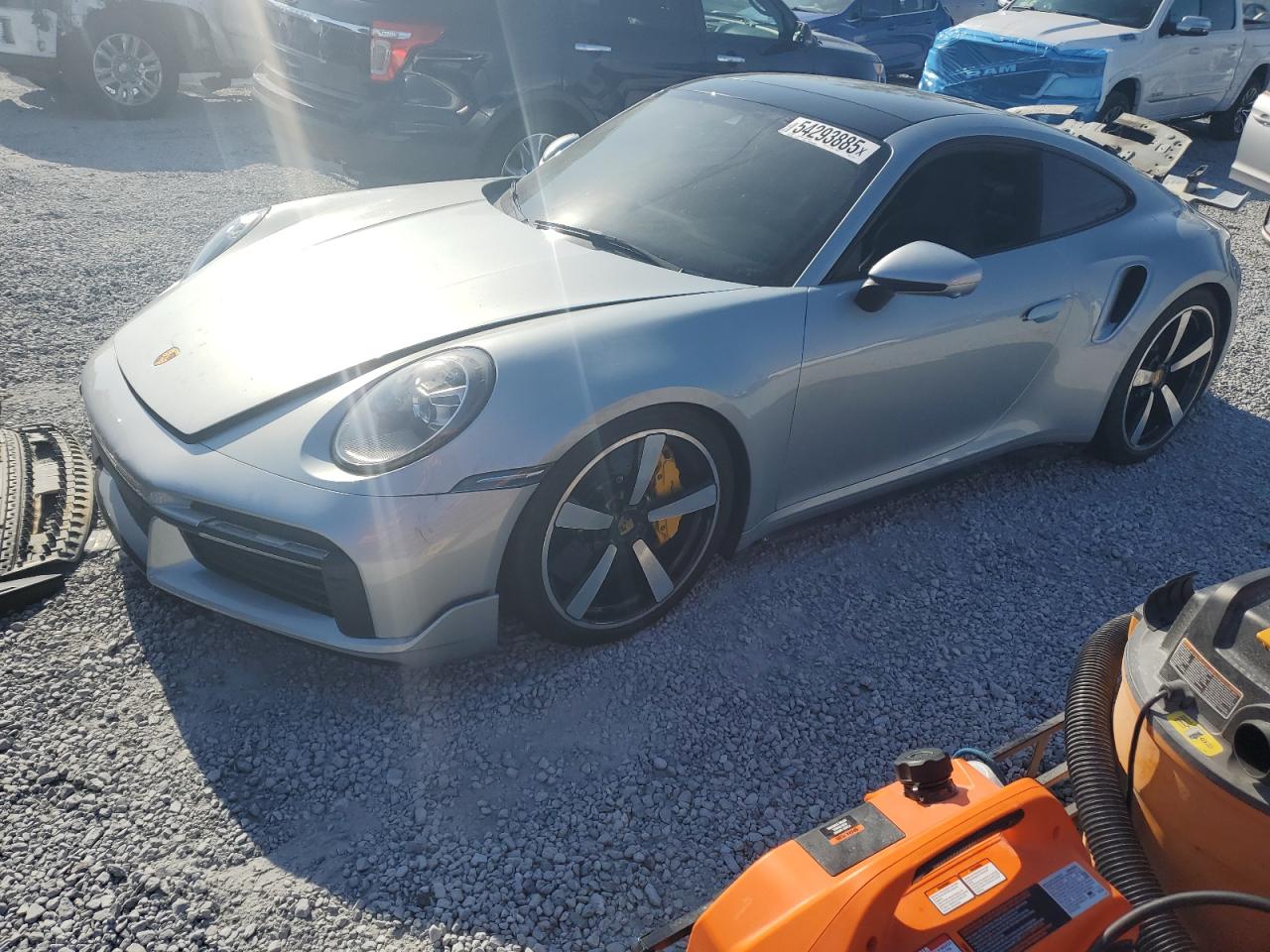 2021 Porsche 911 Turbo S, VIN WP0AD2A95MS257411 — Engine fire