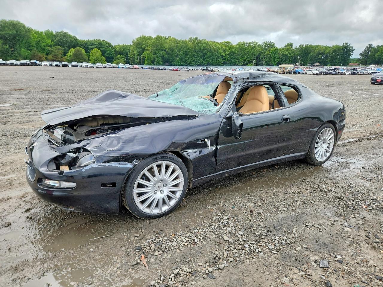 2002 Maserati Coupe, VIN ZAMBC38A720008402 — Rollover