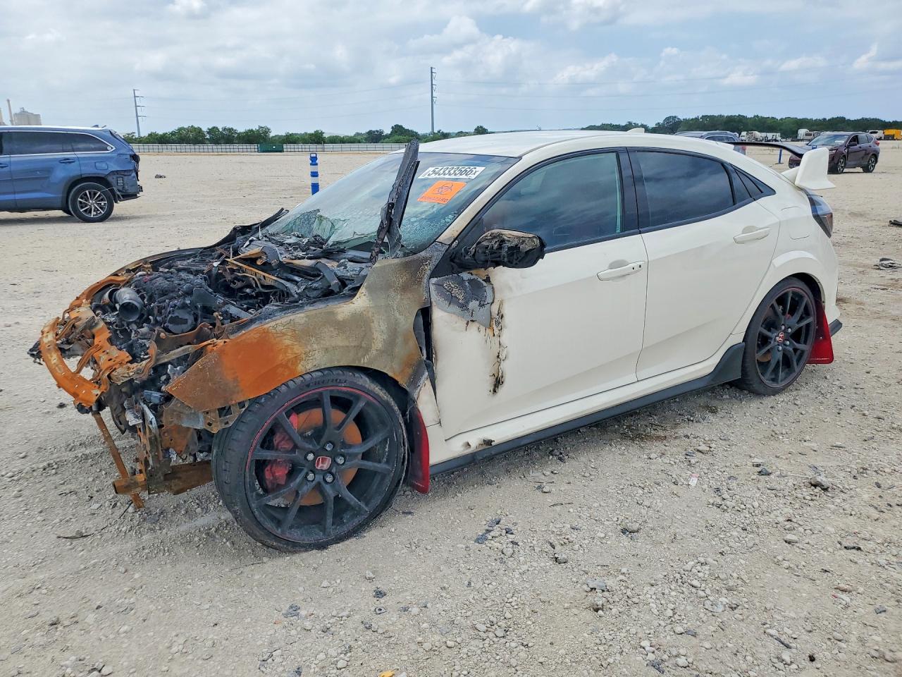 2021 Honda Civic Type R Touring, VIN SHHFK8G70MU202994 — Engine fire