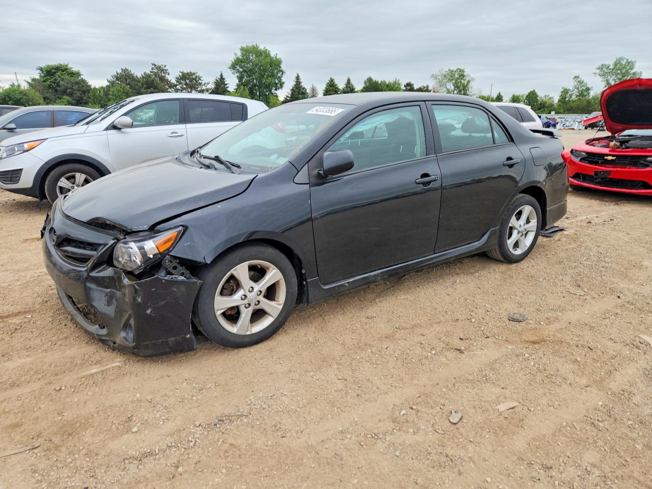 2011 Toyota Corolla LE, VIN 2T1BU4EE1BC576441 — Front end