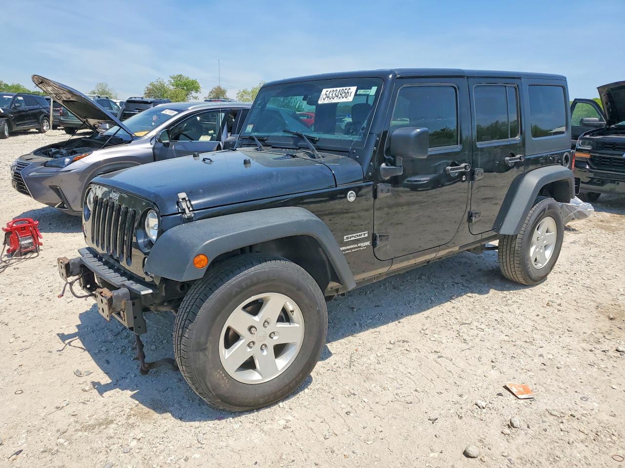2018 Jeep Wrangler Unlimited Sport, VIN 1C4BJWDG0JL883629 — Front end