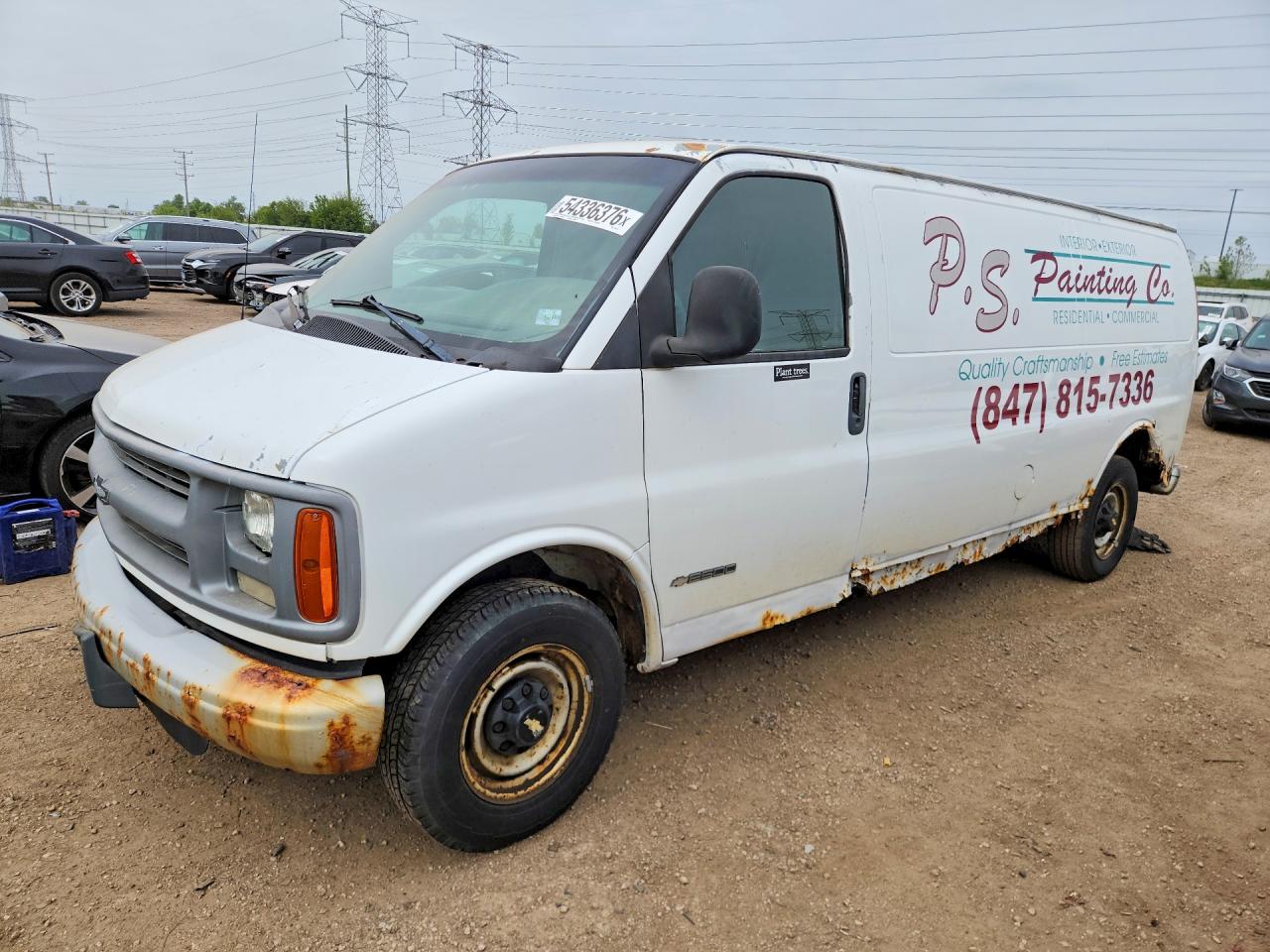 2001 Chevrolet Express G2500, VIN 1GCGG29R211124418 — Normal wear