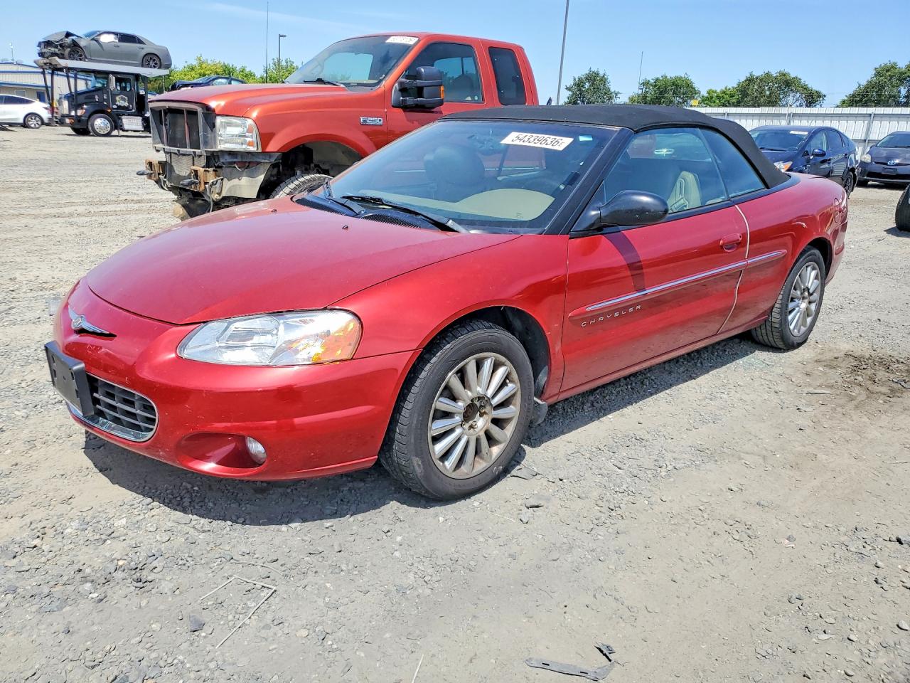 2001 Chrysler Sebring LXi, VIN 1C3EL55U61N601055 — Зад