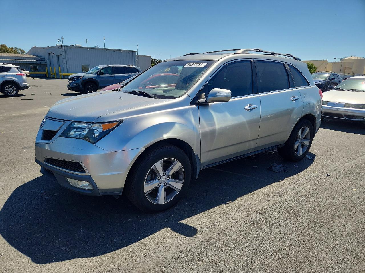 2012 Acura MDX, VIN 2HNYD2H21CH511624 — Vandalism