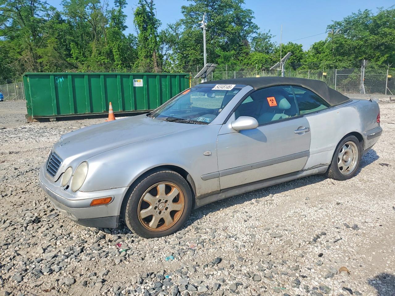 1999 Mercedes-Benz CLK 320/430, VIN WDBLK65G3XT004843 — Rear end