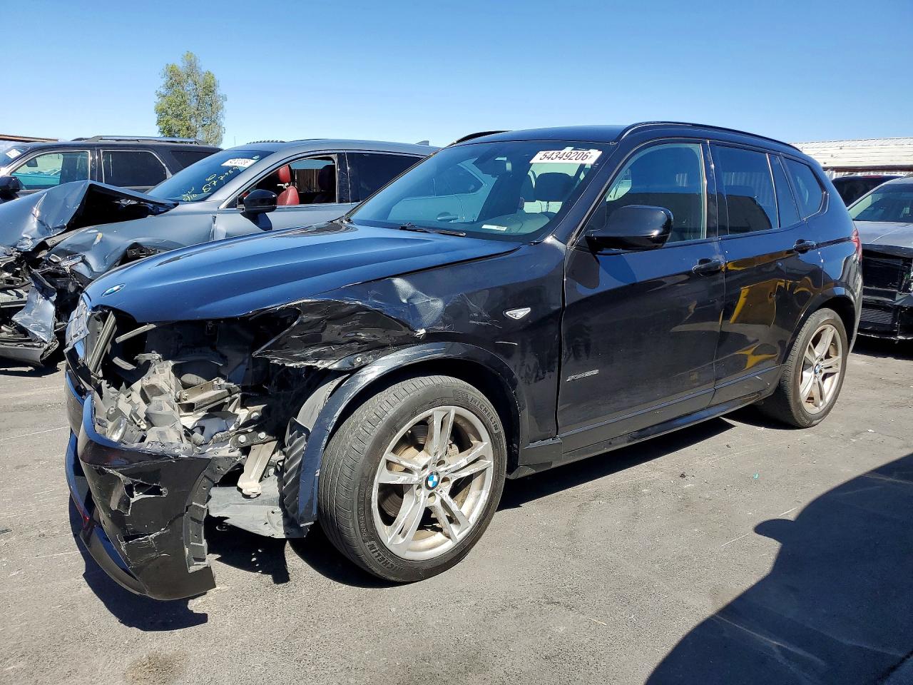 2014 BMW X3 xDrive35i, VIN 5UXWX7C58E0E80190 — Front end