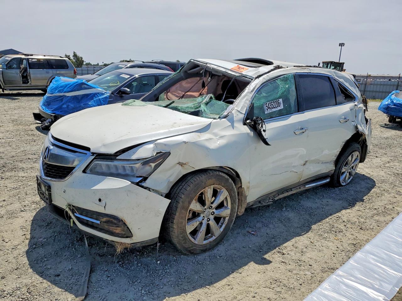 2016 Acura MDX Advance, VIN 5FRYD4H95GB041350 — Rollover