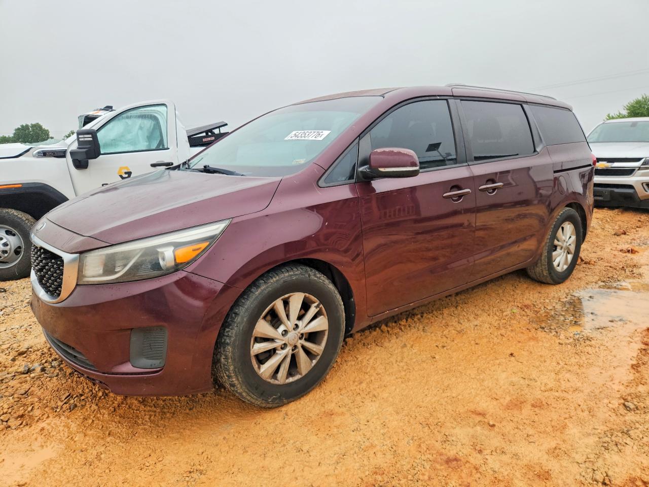 2016 Kia Sedona LX, VIN KNDMB5C11G6092188 — Hail