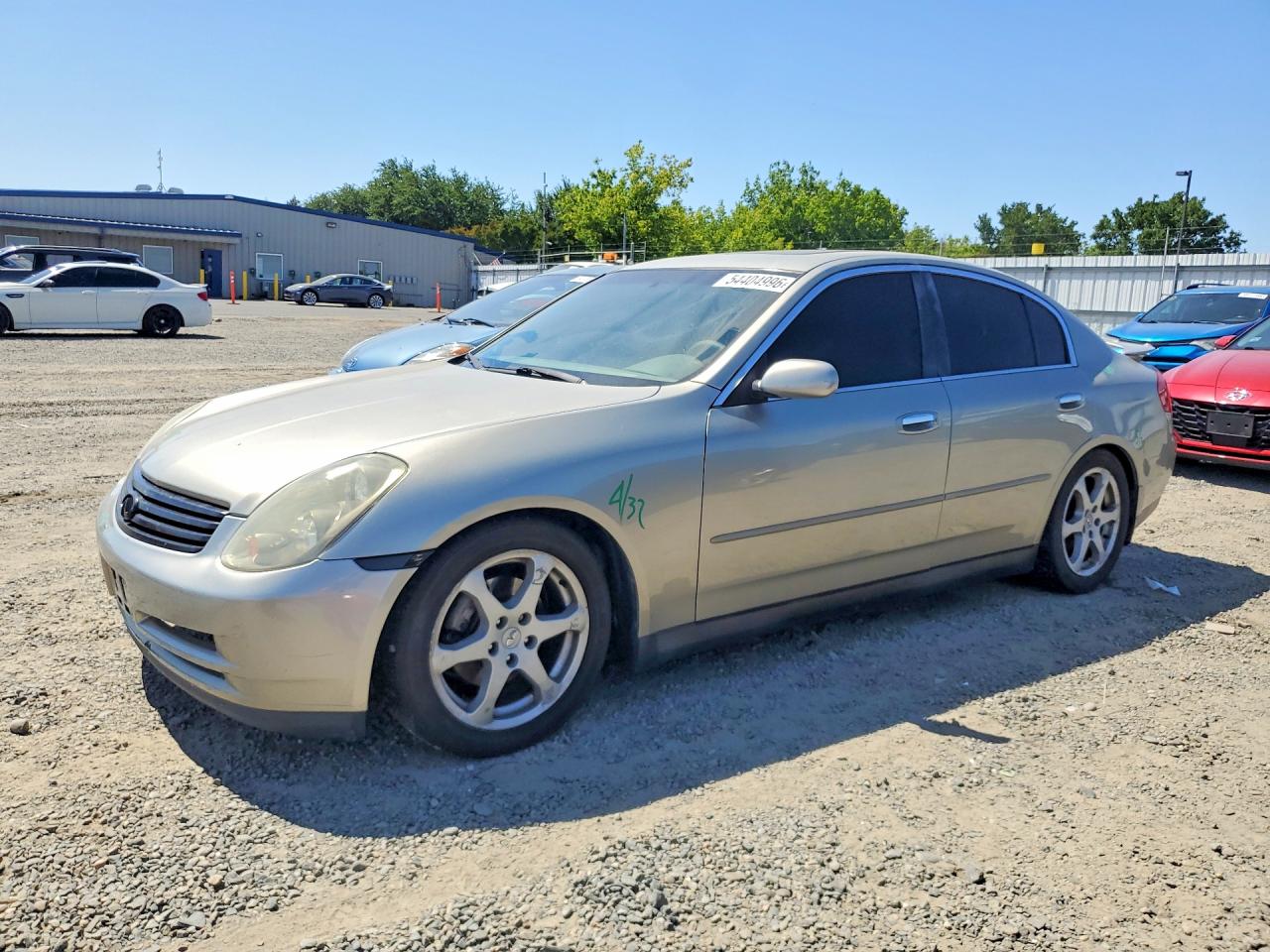 2003 Infiniti G35 w/Leather, VIN JNKCV51E03M308108 — Engine fire