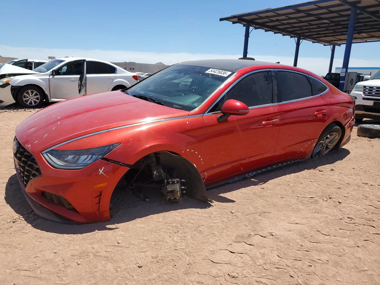 2021 Hyundai Sonata SEL, VIN 5NPEL4JA2MH068661 — Front end