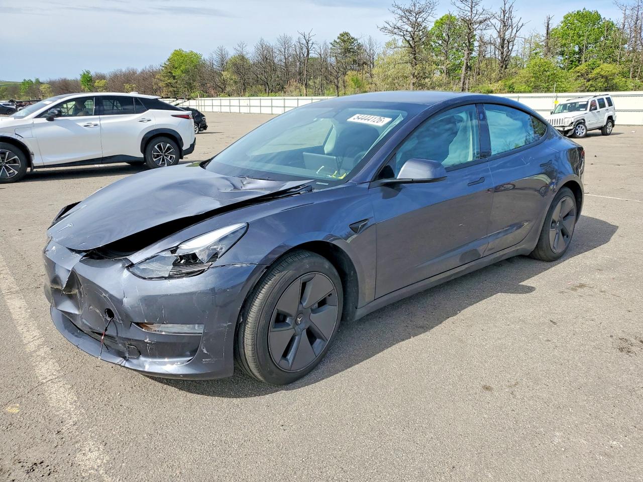 2023 Tesla Model 3, VIN 5YJ3E1EA7PF675197 — Front end