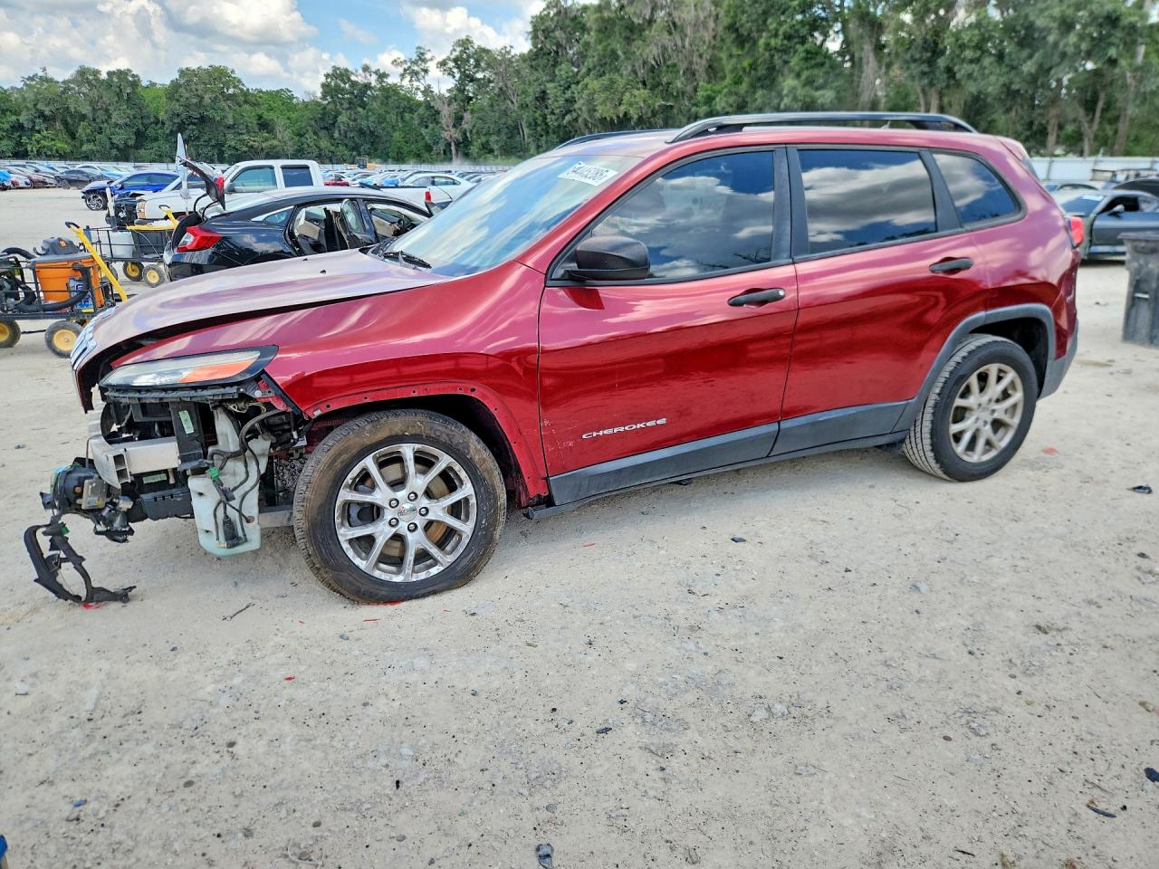 2017 Jeep Cherokee Sport, VIN 1C4PJLAB8HW548690 — Перед