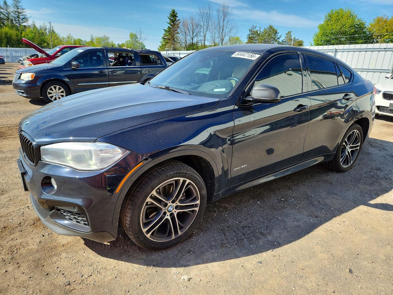 2017 BMW X6 xDrive35i, VIN 5UXKU2C54H0N85210 — Rear end