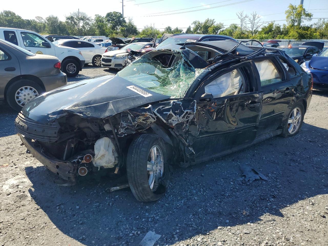 2005 Chevrolet Malibu Maxx LS, VIN 1G1ZT64805F139589 — Rollover