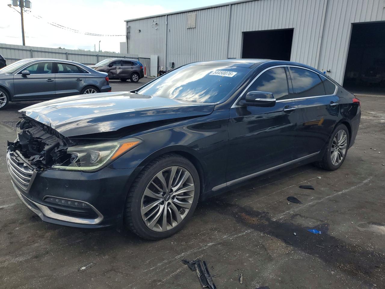 2018 Genesis G80 Ultimate, VIN KMHGN4JF0JU229388 — Front end