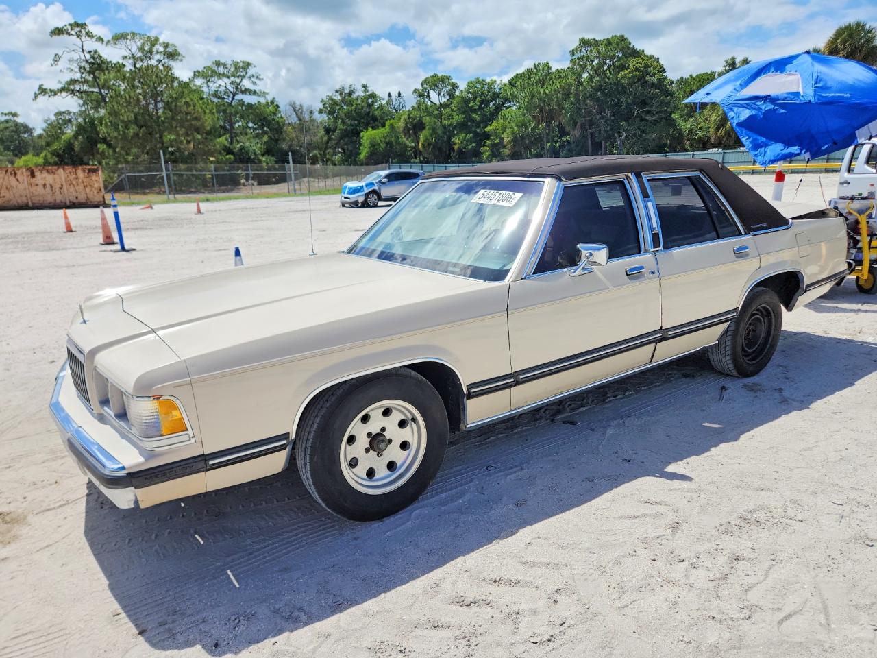 1991 Mercury Grand Marquis, VIN 2MECM74F8MX669955 — Rear end