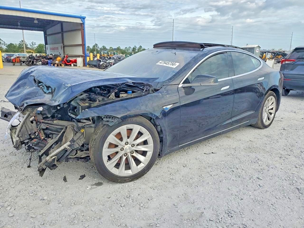 2016 Tesla Model S 90D, VIN 5YJSA1E28GF131971 — Stripped