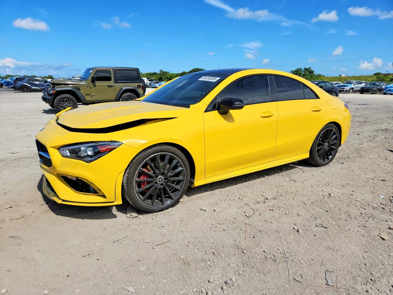 2020 Mercedes-Benz CLA 250, VIN W1K5J4GB6LN119055 — Front end